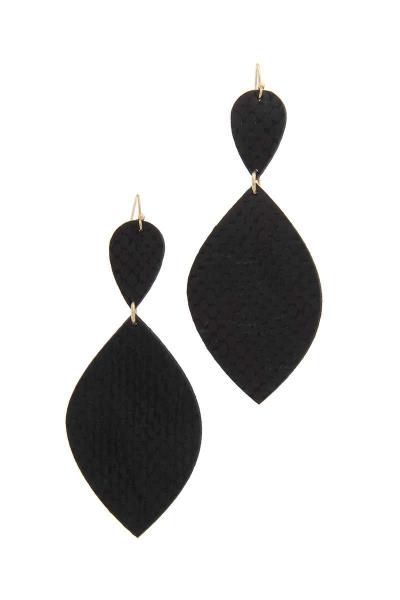 ANIMAL PRINT DROP EARRING