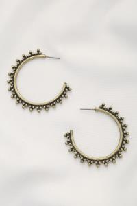 OPEN HOOP METAL EARRING