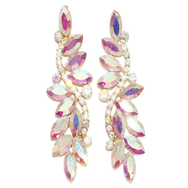 MARQUISE SHAPE CRYSTAL DANGLE EARRING