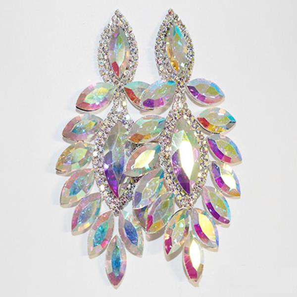 MARQUISE RHINESTONE DANGLE EARRING