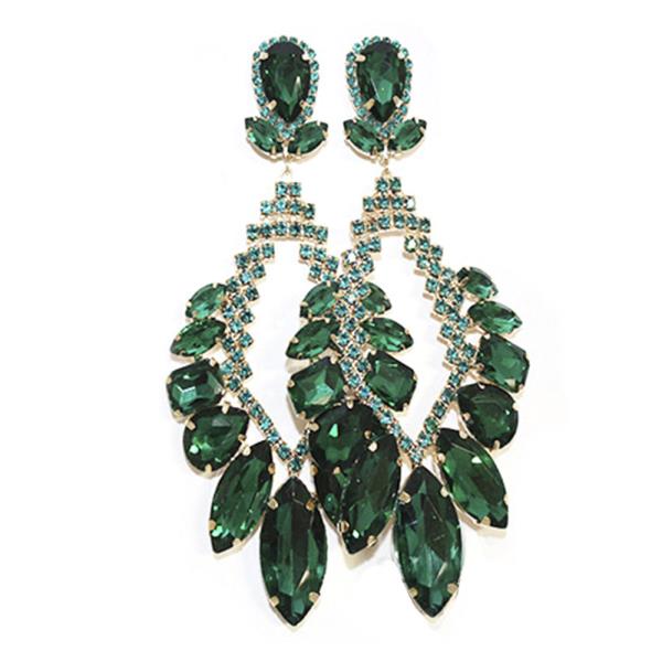 MARQUISE RHINESTONE DANGLE EARRING