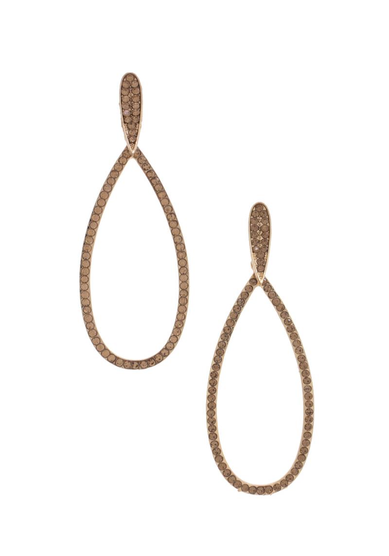 LONG TEARDROP DANGLE EARRING