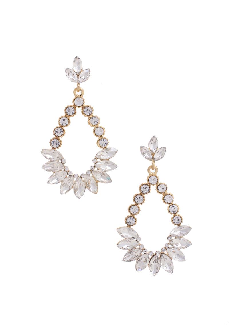 RHINESTONE DANGLE EARRING