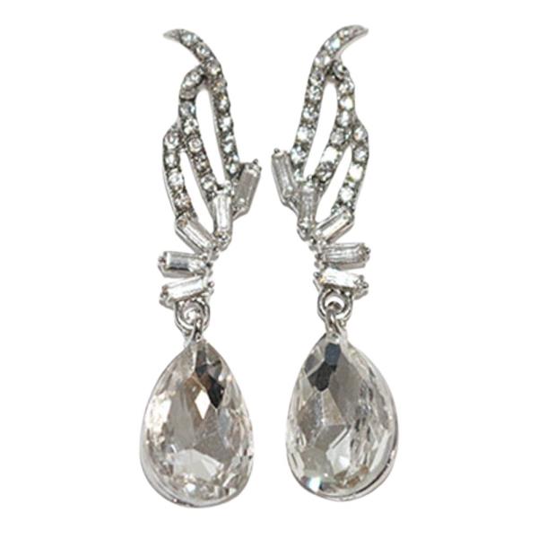 TEARDROP RHINESTONE EARRING