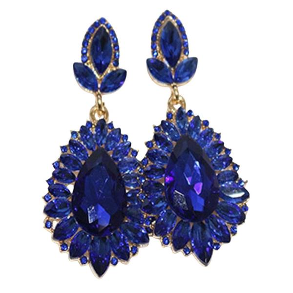 RHINESTONE DROP EARRING