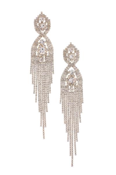 RHINESTONE DANGLE EARRING