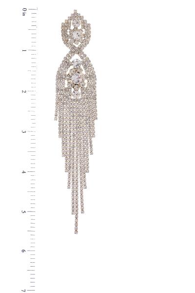 RHINESTONE DANGLE EARRING