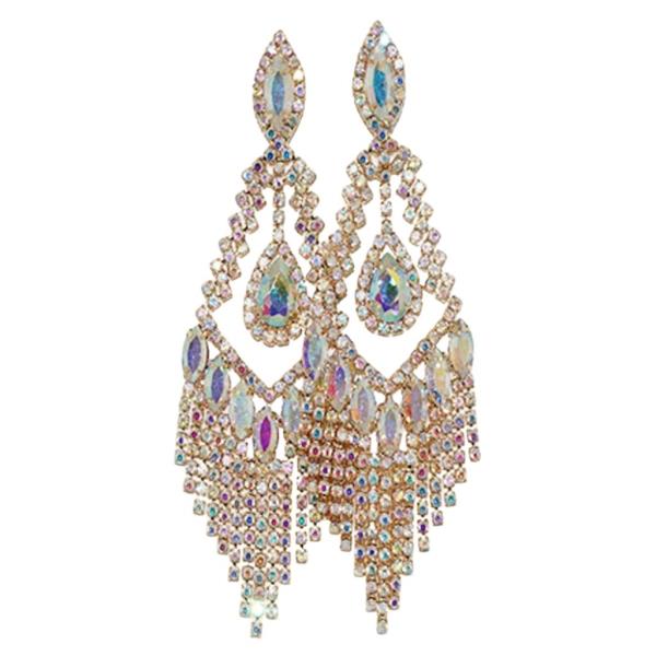 RHINESTONE DANGLE EARRING