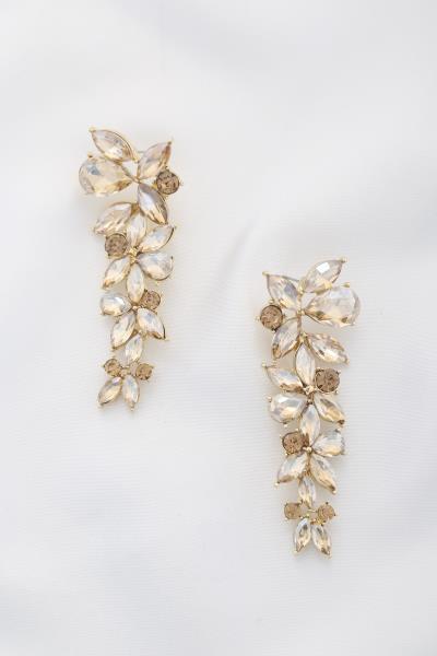 TEARDROP MARQUISE RHINESTONE EARRING