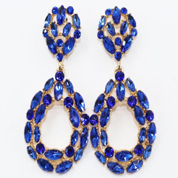 MARQUISE SHAPE ELEGANT RHINESTONE EARRING