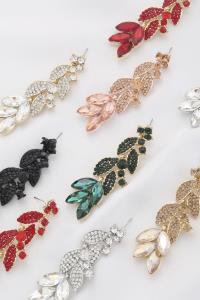 MARQUISE RHINESTONE DANGLE EARRING