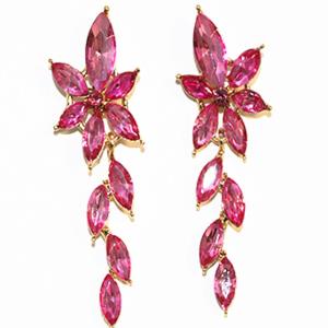 FLOWER RHINESTONE EARRING