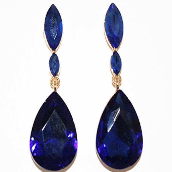 MARQUISE TEARDROP RHINESTONE EARRING