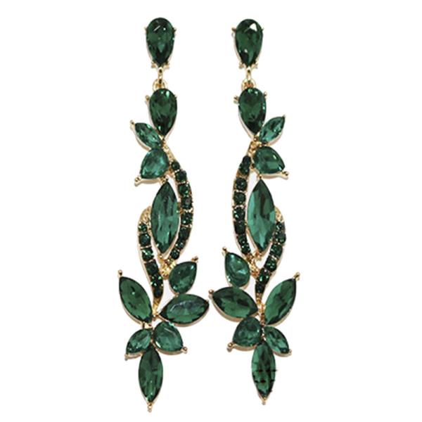 MARQUISE RHINESTONE DANGLE EARRING