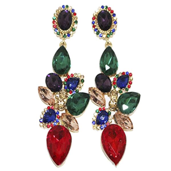 TEARDROP ELEGANT RHINESTONE EARRING