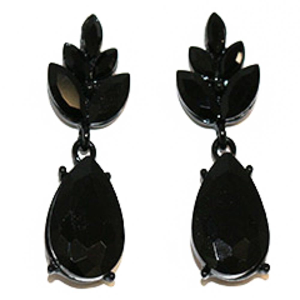 TEARDROP RHINESTONE DANGLE EARRING