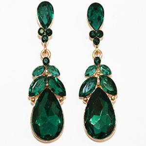 TEARDROP ELEGANT STONE DANGLE EARRING