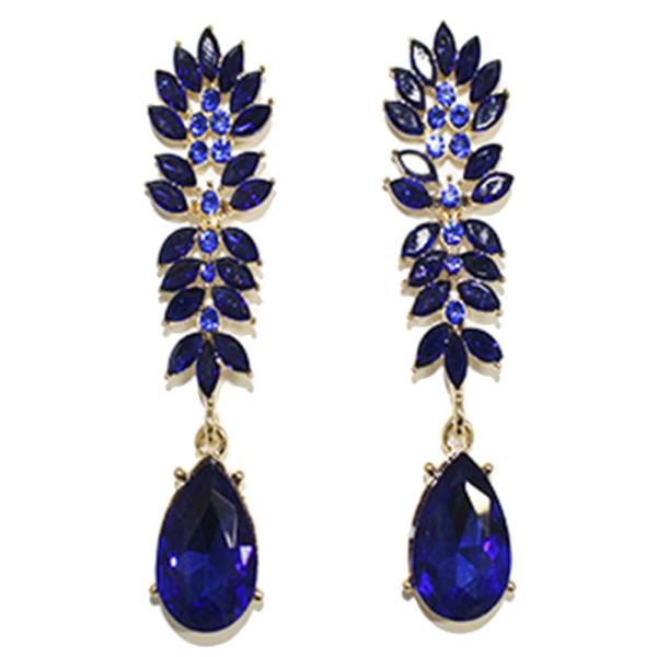 TEARDROP PETAL ELEGANT RHINESTONE EARRING