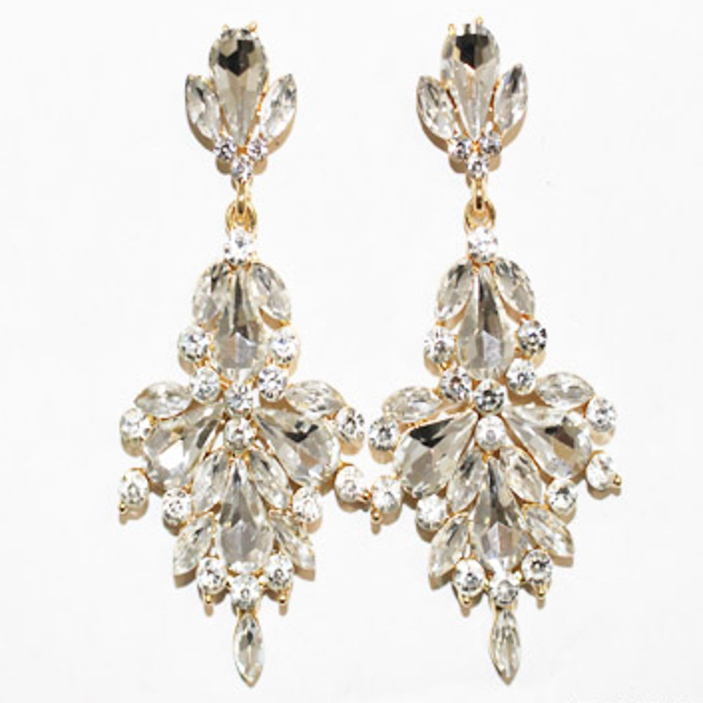 CHANDELIER RHINESTONE DROP EARRING