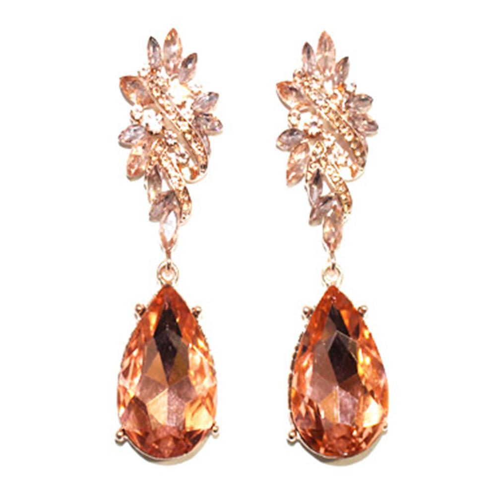 TEARDROP CRYSTAL DANGLE EARRING