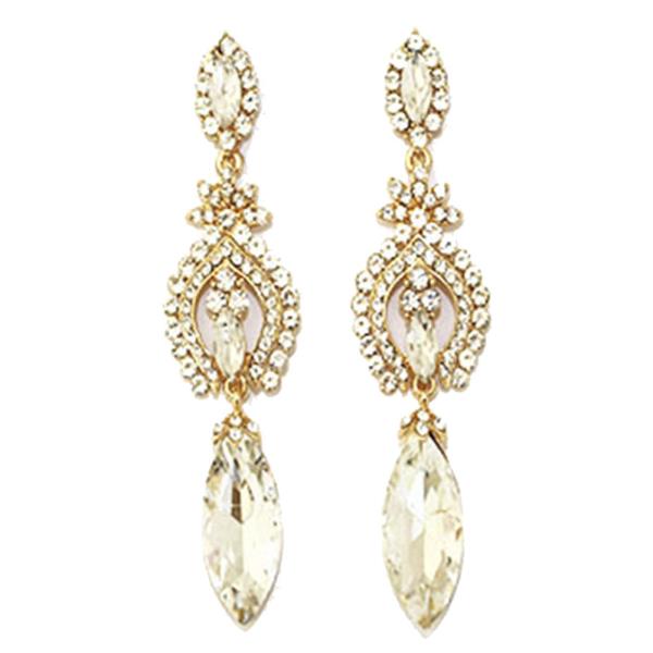GEMSTONE ELEGANT PARTY DANGLE EARRING