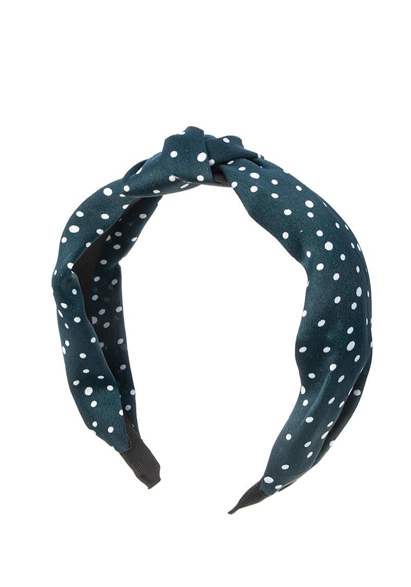 FASHION MULTI MINI POLKA DOTTED KNOT HAIR HEADBAND