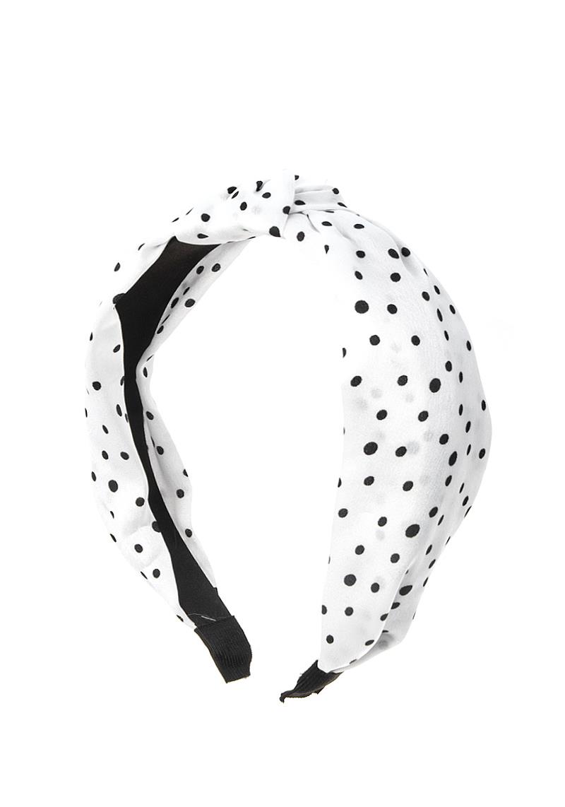 FASHION MULTI MINI POLKA DOTTED KNOT HAIR HEADBAND
