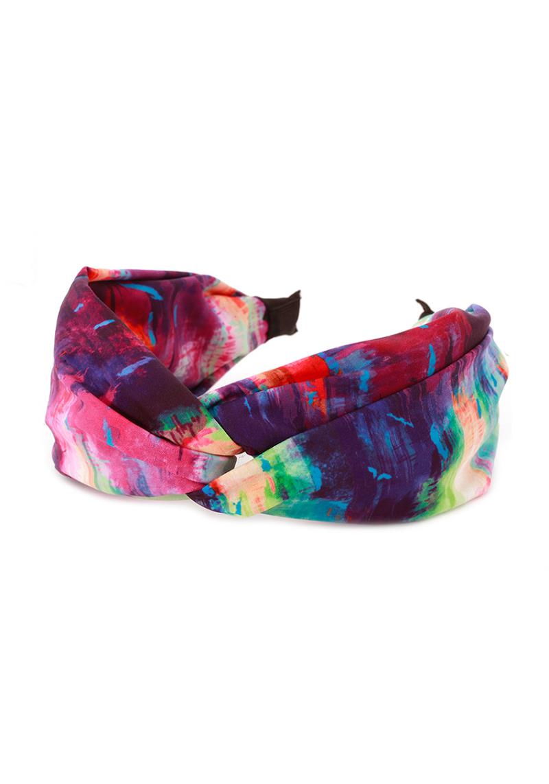 FASHION MIDDLE TWIST TIE DYE HEADBAND