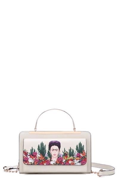 FRIDA KAHLO FLORAL CACTUS DESIGN CLUTCH WALLET BAG