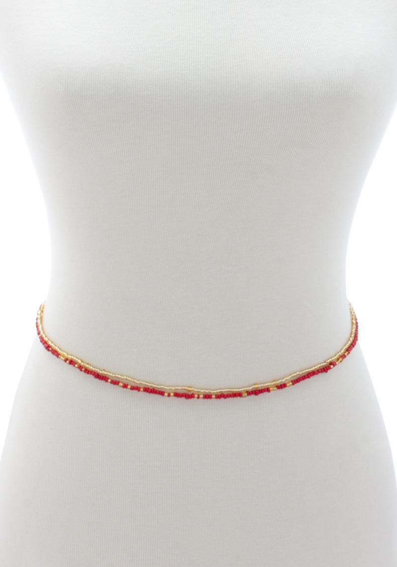 SEED BEAD BELLY CHAIN BELT