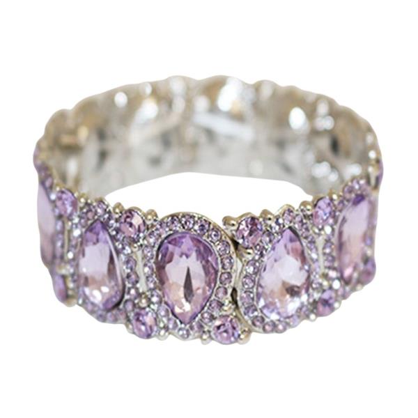 TEARDROP PATTERN RHINESTONE BRACELET