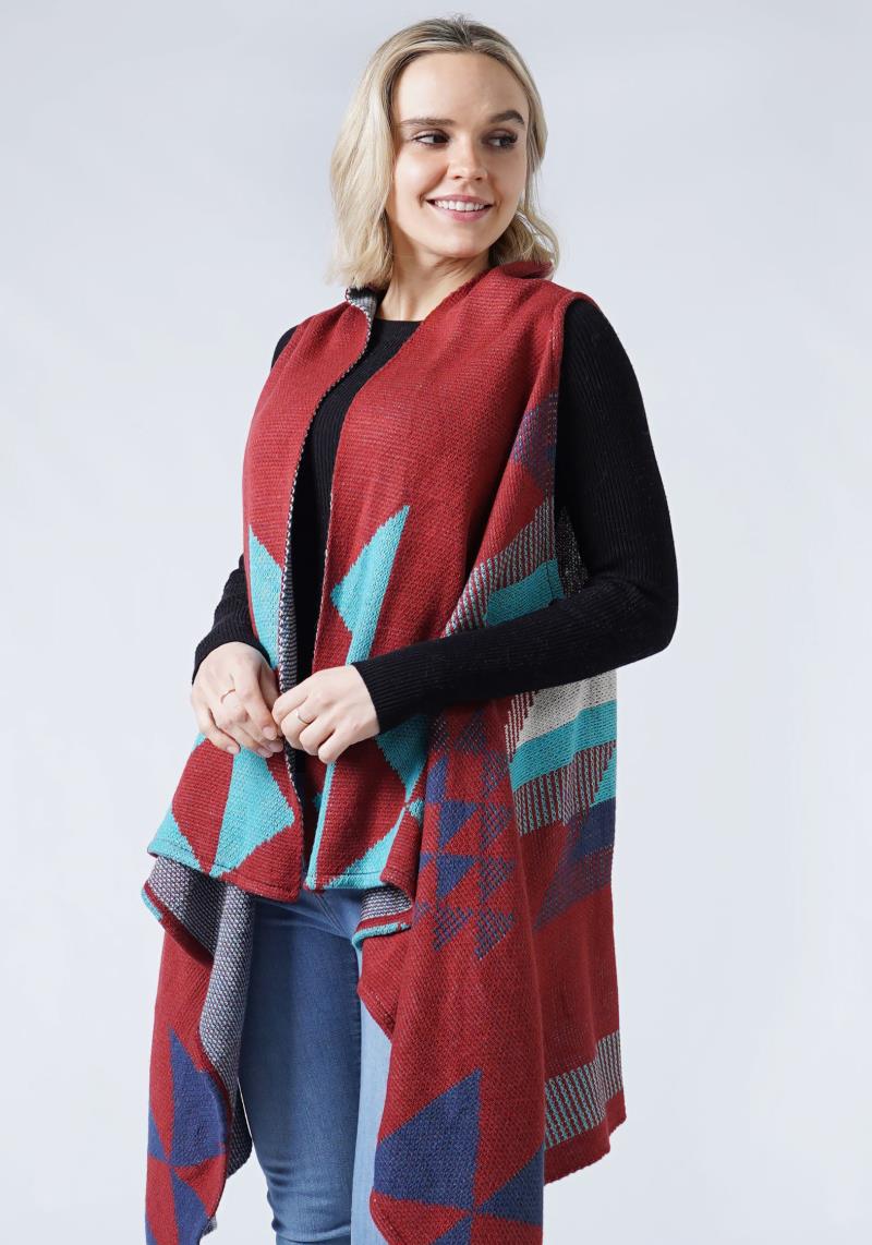 FASHION AZTEC PATTERN PONCHO