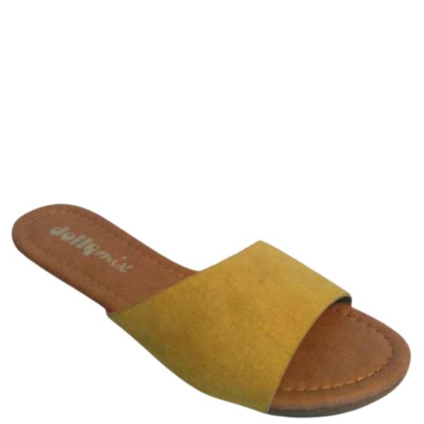 SUEDE SLIDE SANDAL WITH OPEN TOE