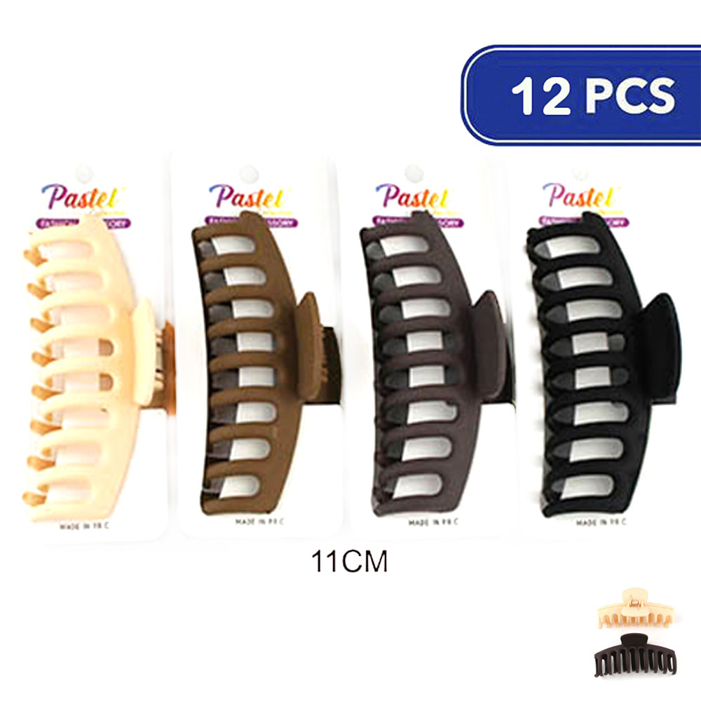 PLAIN HAIR CLAW CLIP (12 UNITS)