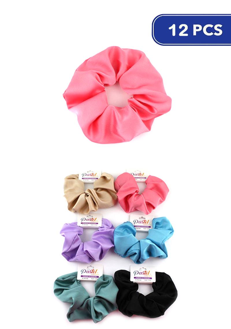 FASHION HAIR SCRUNCHIES (12 UNITS)
