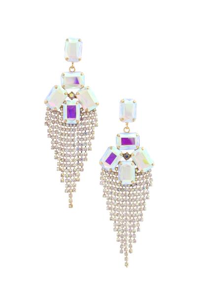 ELEGANT RHINESTONE DROP EARRING