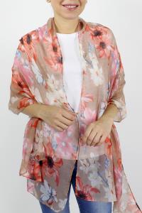 FASHION FLOWER SKINNY SCARF