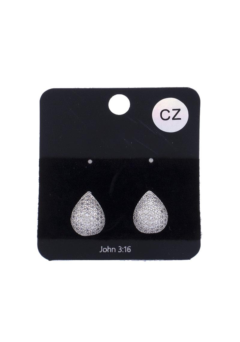 TEARDROP RHINESTONE EARRING