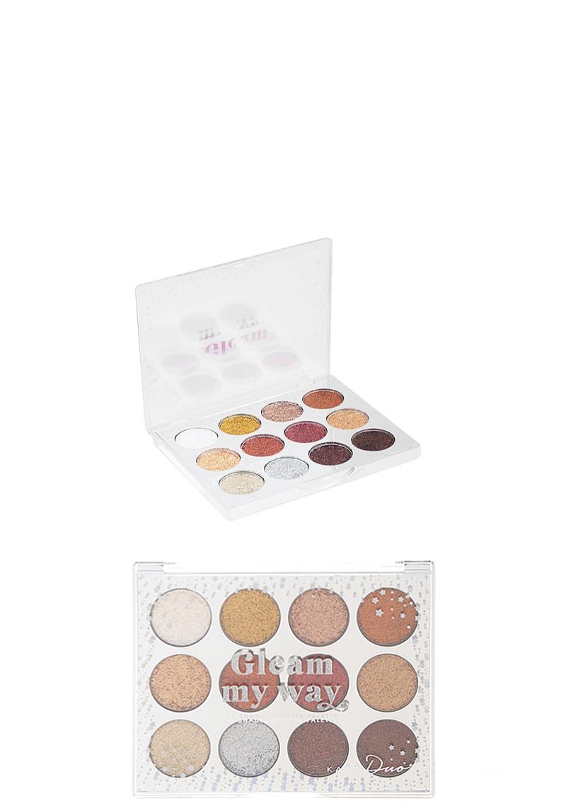 GLEAM MY WAY 12 SHADES GLITTER PALETTE
