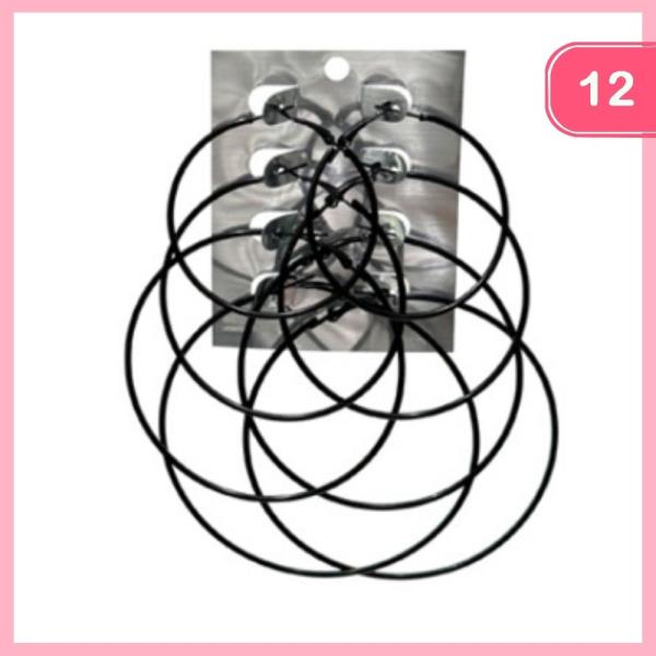 METAL HOOP EARRING (12 UNITS)