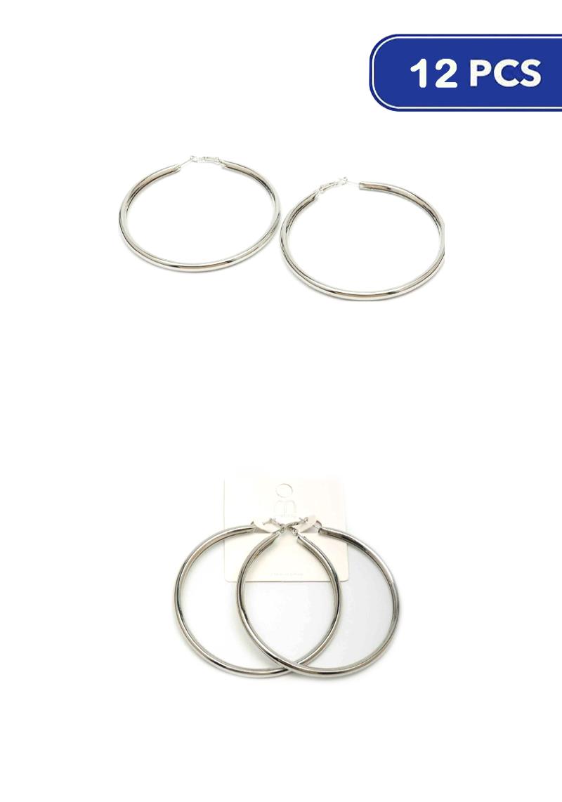 FASHION HOOP EARRING (12 UNITS)