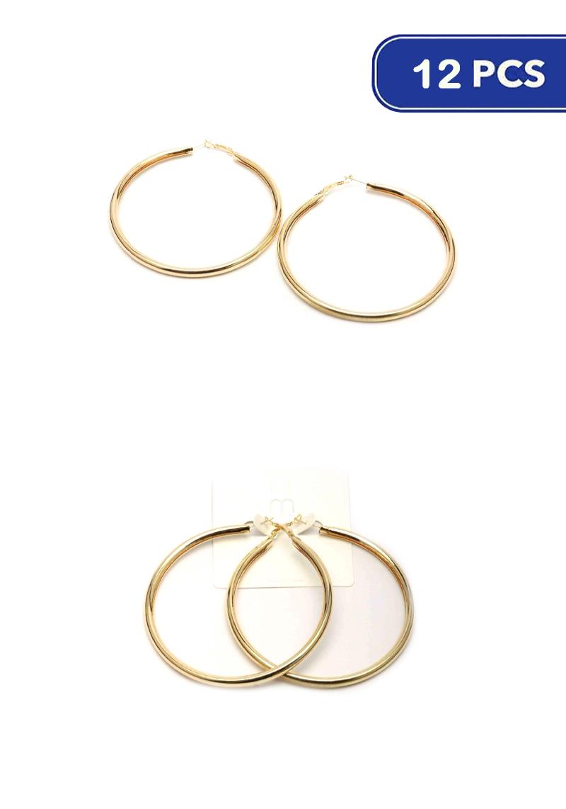 FASHION HOOP EARRING (12 UNITS)