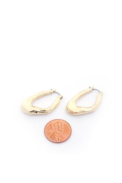 ORGANIC SHAPE METAL EARRING