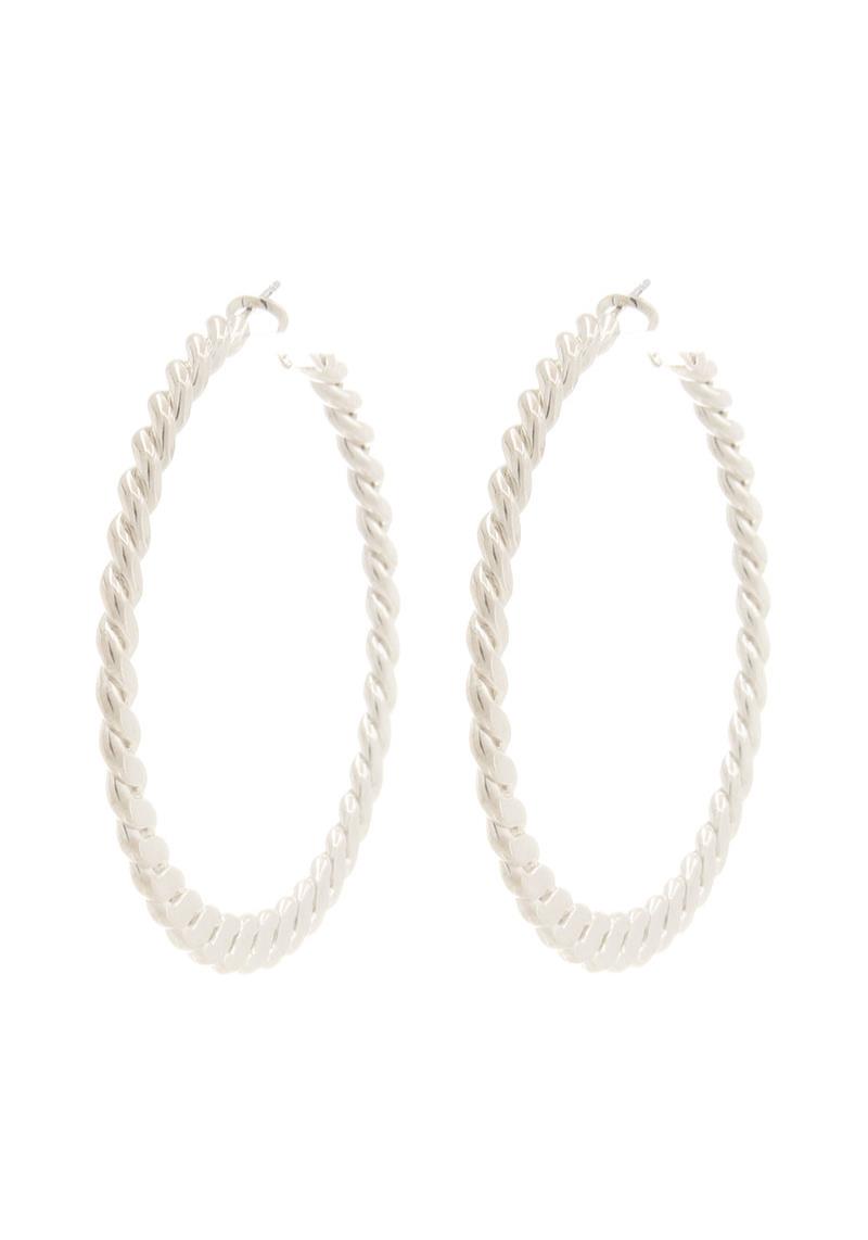 SODAJO ROPE METAL HOOP EARRING