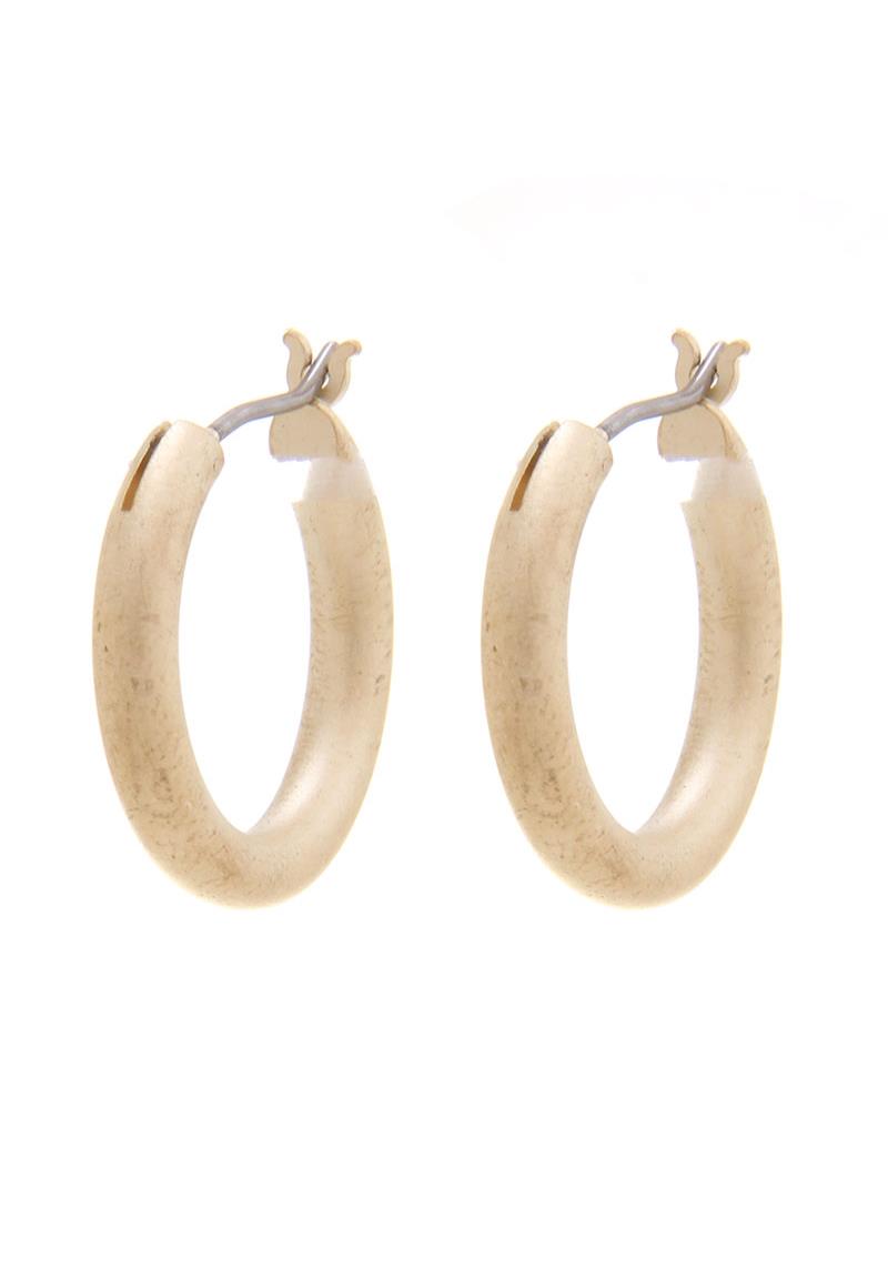 SODAJO THICK METAL MINI HOOP EARRING