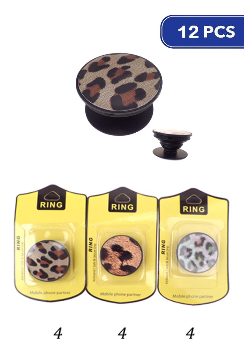 FASHION LEOPARD PHONE HOLDER (12 UNITS)