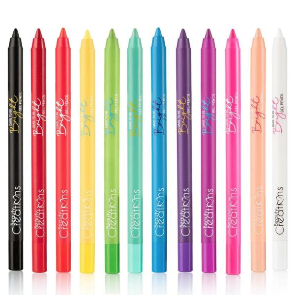 BEAUTY CREATIONS DARE TO BE BRIGHT GEL LINERS (12 UNITS)