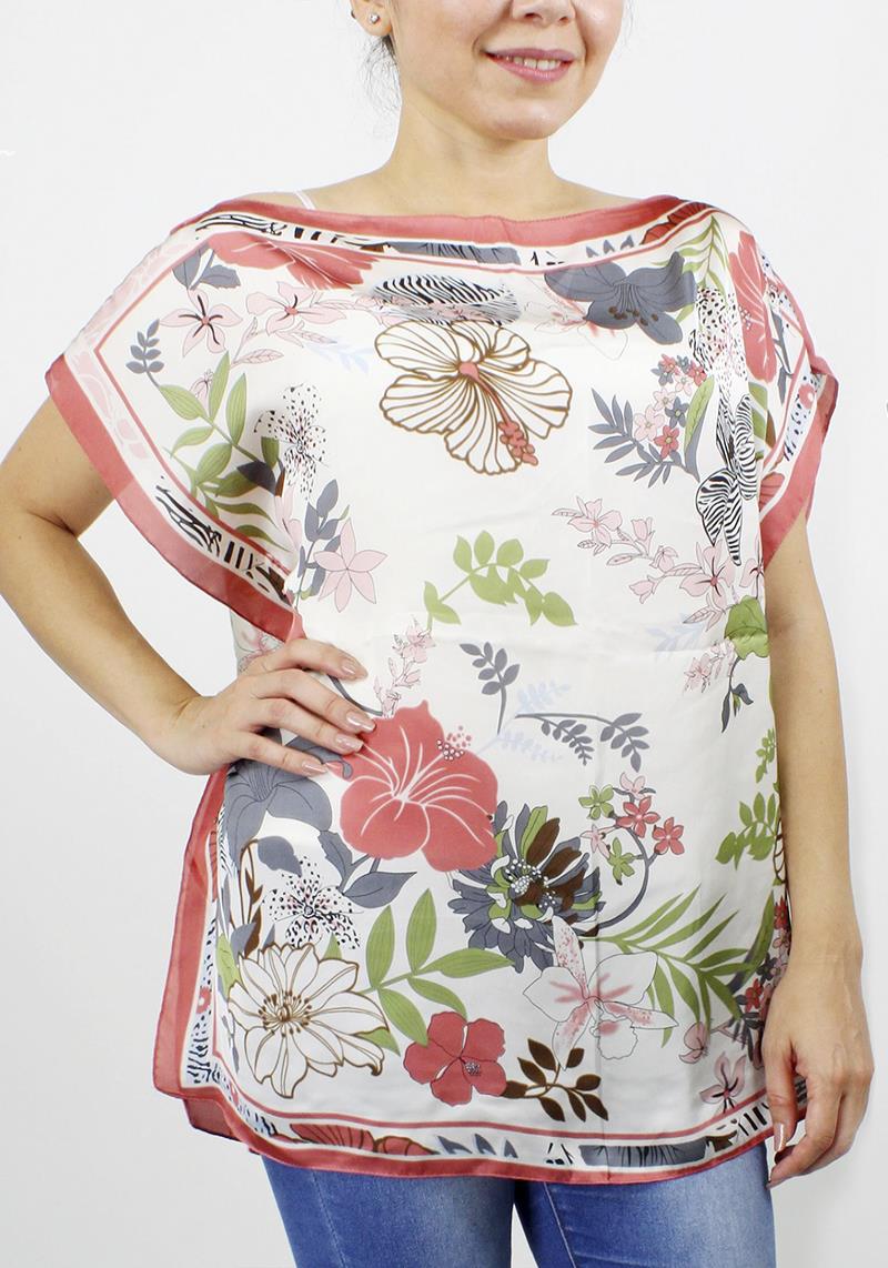 SILKY FLOWER PRINT TOP