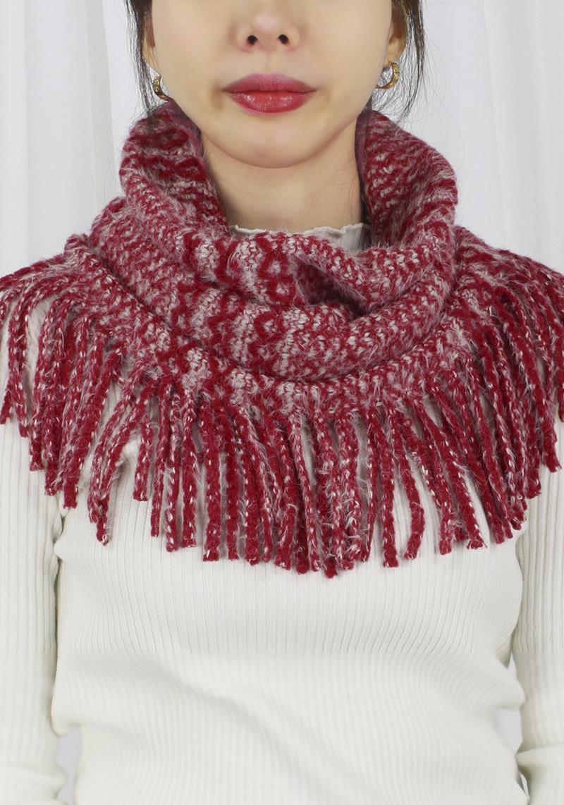 FASHION MULTI PATTERN TASSEL INFINITY SCAR
