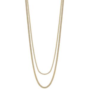 2 LAYERED METAL CHAIN NECKLACE